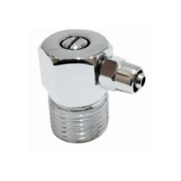 CONECTOR DE METAL C/REGISTRO MANGUEIRA 1/4