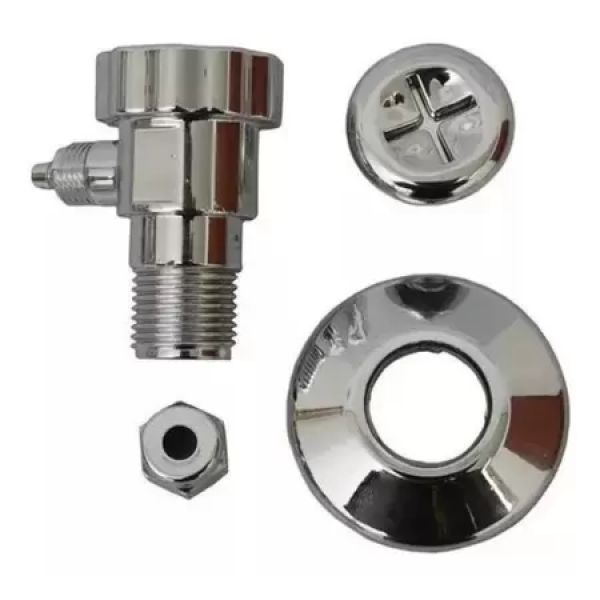 CONEXÃO PURIFICADOR/TORNEIRA CROMADA 8MM 3/8